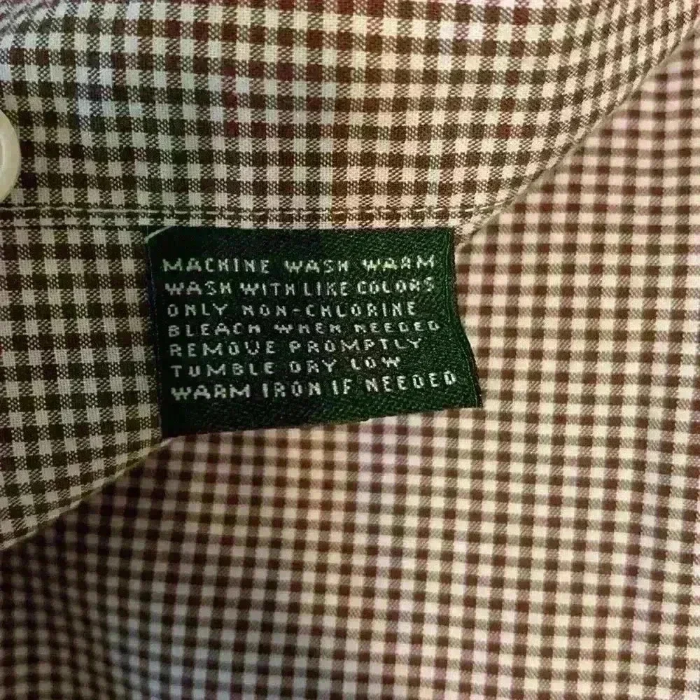 Lauren by Ralph Lauren gingham button down sz 17/L wedding guest business casual - Picture 7 of 7
